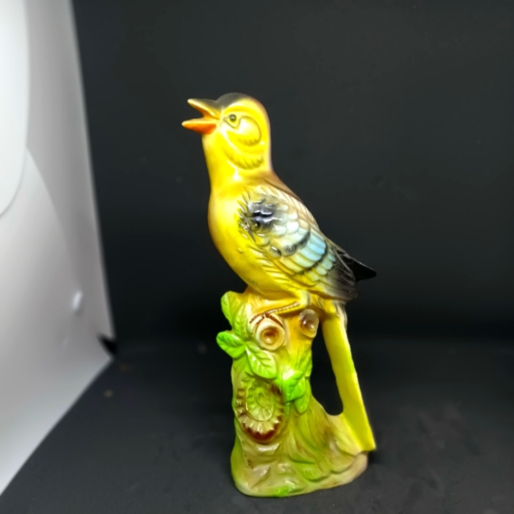 Vintage yellow bird figurine